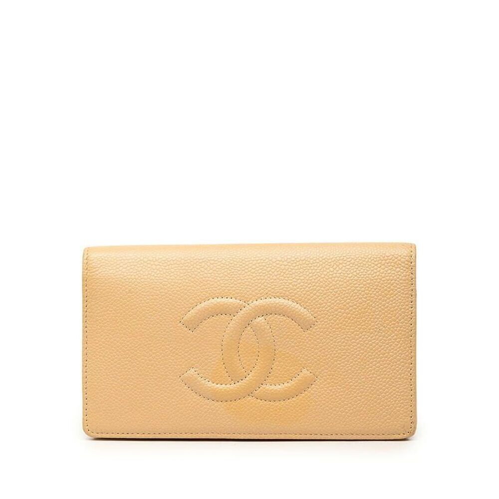 Chanel Caviar Leather Long Wallet